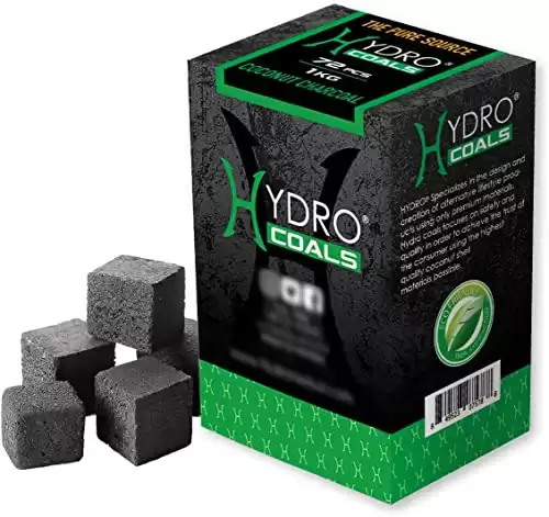 Hydro Coconut Charcoal – Ultimate Grilling & BBQ Experience with Cubes Made of Coconut Shell, Long-Lasting Odorless Charcoal – (1 KG)