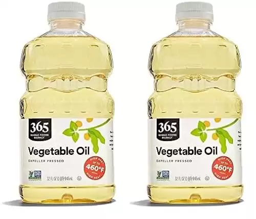 365 by Whole Foods Market, Vegetable Oil, 32 Fl Oz (Pack of 2)