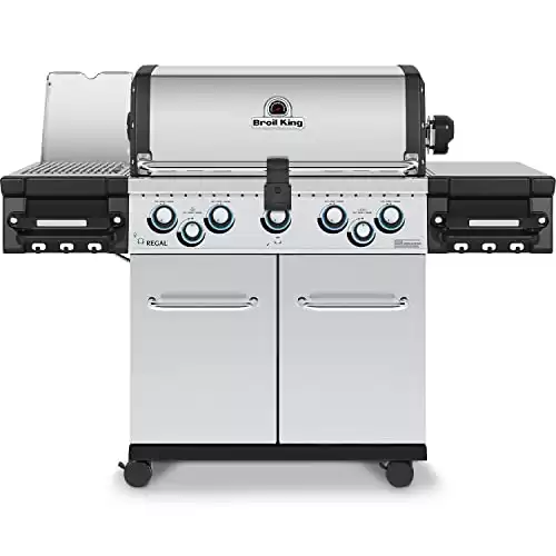 Broil King 958944 Regal S 590 Pro IR Propane Gas Grill, 5-Burner, Stainless Steel